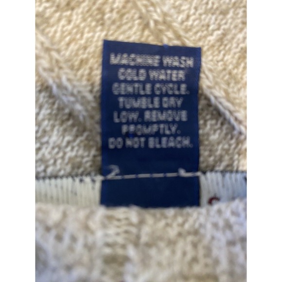 Liberty by Exacta Sweater Mens V Neck Tan Cotton Blend XL Vintage Made in USA - Picture 5 of 9